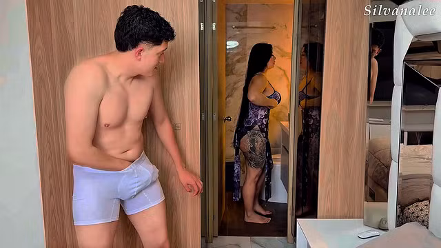 I surprise my stepmother in my room and I didn't know she wanted to fuck me